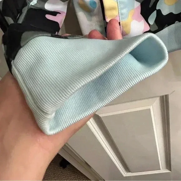 GUC Adidas XL size 16 girls 3-stripe jacket in a fun colorful camo. Athletic - Picture 8 of 16